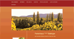 Desktop Screenshot of ferienwohnungen-bollinger.de